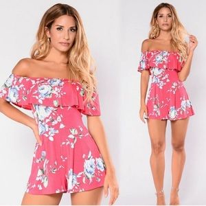 FashionNova off the shoulder summer romper